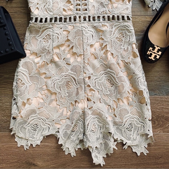 (Sz XS) Astr Grey/Mint Romper - Picture 6 of 7